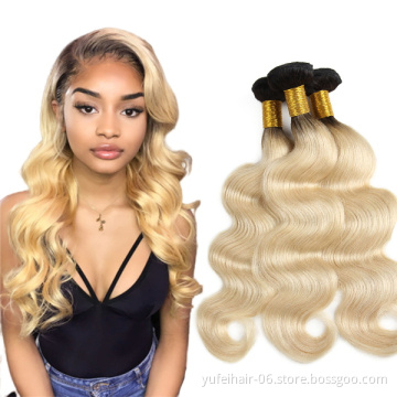 Human hair 613 body wave hair  bundles with lace frontal closure,bundles and frontals wholesale 8a grade,3 bundle with closure